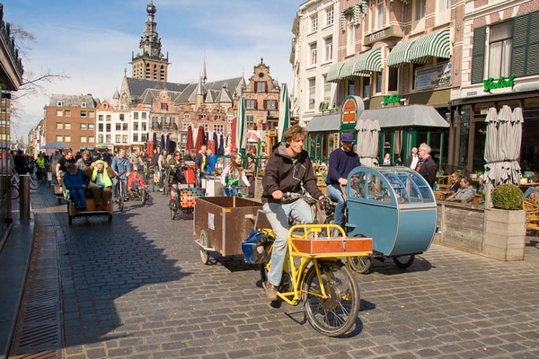 Cargo bike parade, Nijmegen, 2015