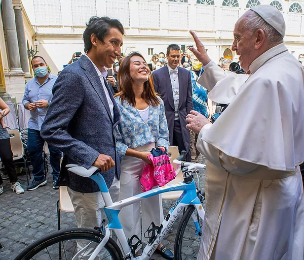 Egan Bernal & Pope Francis