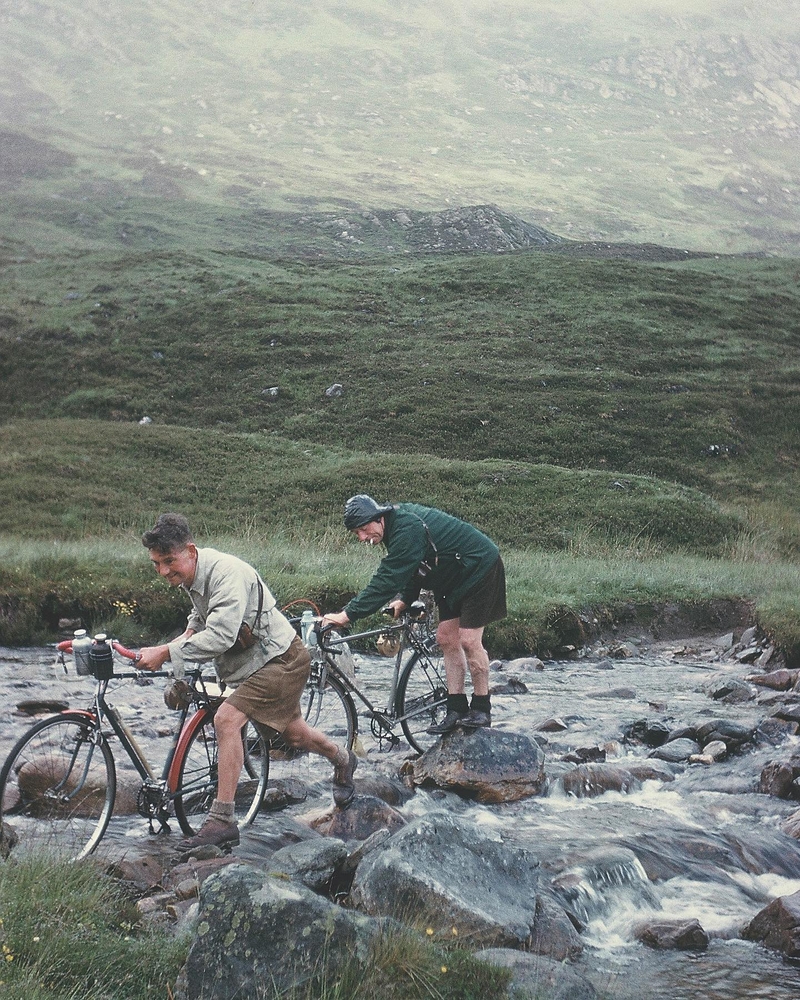  Crossing a stream on Corrie Coillie, Scotland, 1959