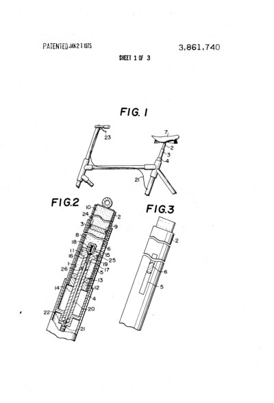 1977 Adjustable Seatpost patent