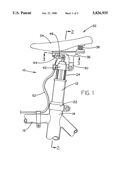 1997 Adjustable Seatpost patent